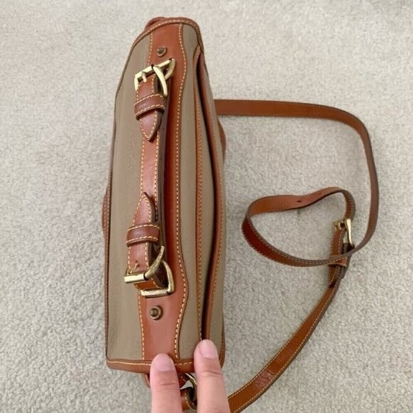 Dooney & Bourke Vintage Made in USA Leather Top Handle Carrier Shoulder Purse - Picture 4 of 16